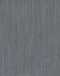 Silky Way Slate Striated Wallpaper by Warner YKBX4911N - Steel Blue Grey Vertical Striations Raised Ink Non Woven Vinyl