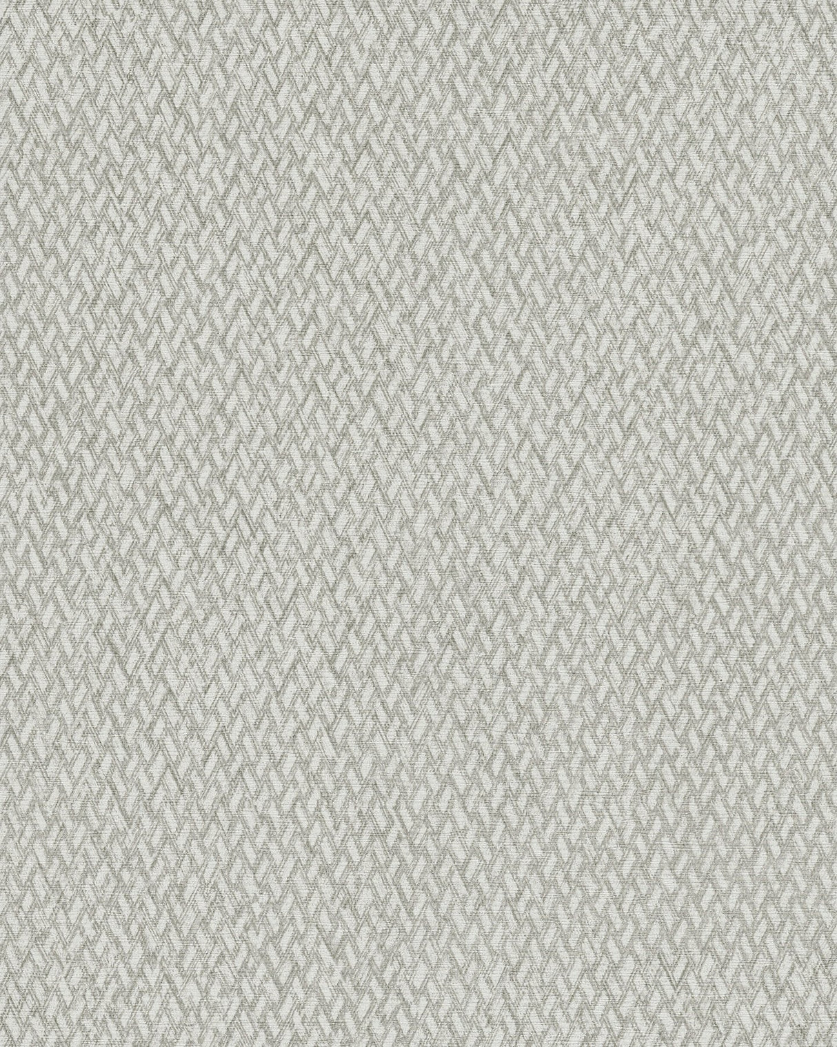 Weave It To Me Grey Geometric Wallpaper with Fabric & Woven Texture - Warner 4140-3708