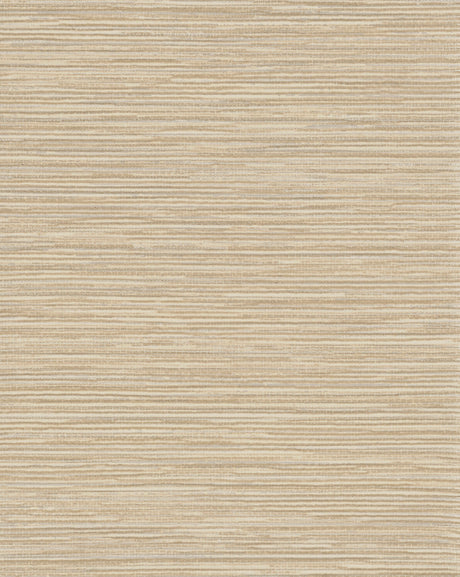 Leicester Neutral Metallic Stripe Wallpaper in cream, ochre and sandy beige with metallic silver accents by Warner - YKGW2123N