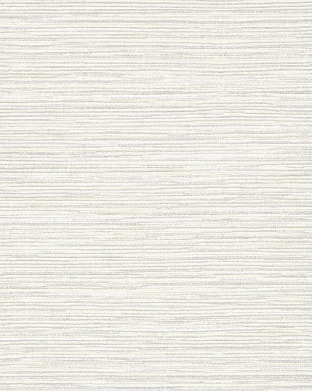Leicester Pearl Metallic Stripe Wallpaper with Textured Horizontal Stripes - Warner 4140-3716