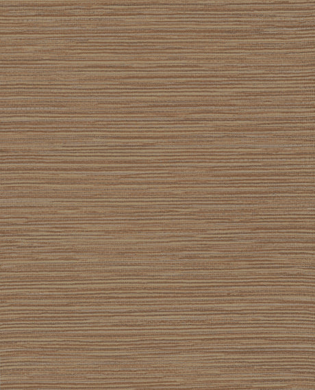 Leicester Chestnut Metallic Stripe Wallpaper by Warner - YKGW2129N