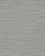 Leicester Slate Metallic Stripe Textured Non Woven Vinyl Wallpaper by Warner - YKGW2131N