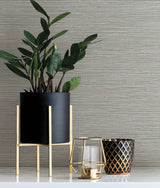 Leicester Slate by Warner Dimensional Accents Metallic Stripe Textured Non Woven Vinyl Wallpaper 27 in x 27 ft Roll - YKGW2131N