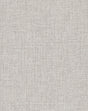 Broadwick Light Grey Faux Linen Wallpaper by Warner - YKGW2200N