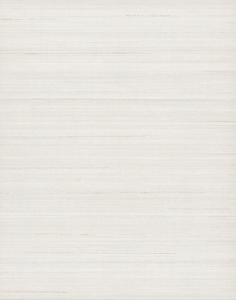 Luxe Silk Pearl Texture Stripe Wallpaper in Pearl by Warner - YKMCO2303N