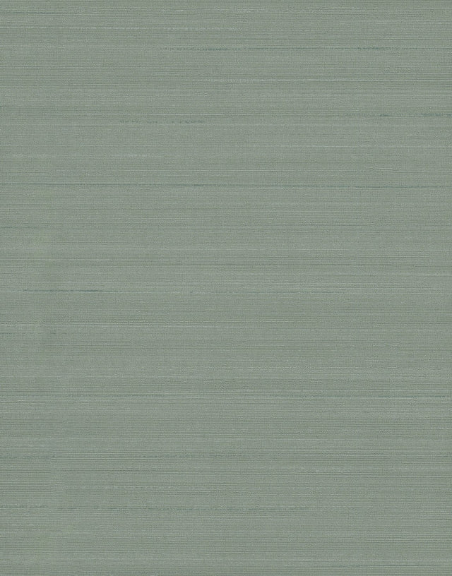 Luxe Silk Sea Green Texture Stripe Wallpaper with Modern Stripes Pattern - Warner 4140-3732