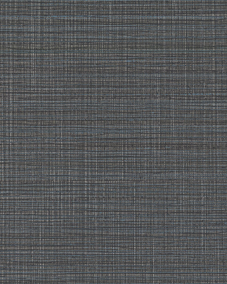 Premiere Charcoal Faux Linen Wallpaper by Warner - YKMCO2366N