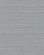 Premiere Blue Faux Linen Wallpaper by Warner - YKMCO2370N
