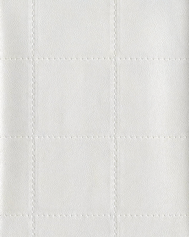 Fair 'N Square Pearl Faux Leather Wallpaper with Glam Fabric & Woven Textures - Warner 4140-3743