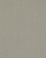 Threads Slate Faux Fabric Wallpaper with Metallic Textured Grid - Warner 4140-3762
