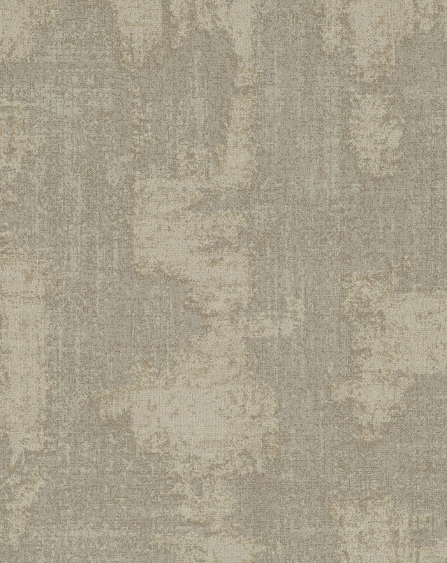 React Grey Distressed Wallpaper with Industrial Graphics Pattern - Warner 4140-3764