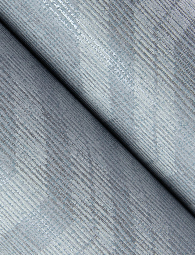 Burton Pewter Modern Ogee Wallpaper with Metallic Textured Geometric Pattern - A-Street Prints 4141-27101