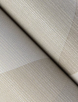Winslow Bone Geometric Faux Grasscloth Wallpaper with Metallic Textured Raised Ink - A-Street Prints 4141-27108