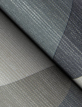 Winslow Slate Geometric Faux Grasscloth Wallpaper, Metallic Textured Geometric Style - 4141-27109