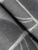 Baxter Charcoal Semicircle Mosaic Wallpaper with Modern Geometric Pattern - A-Street Prints 4141-27110