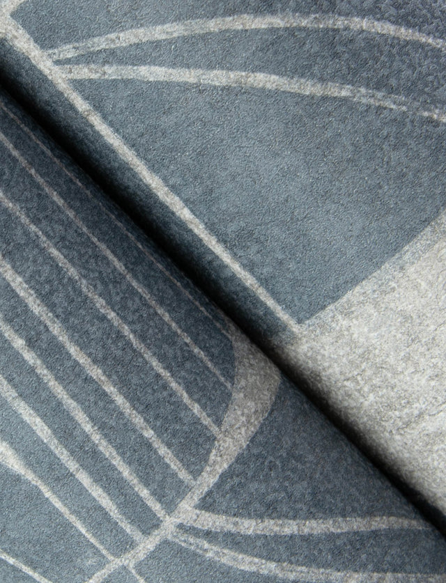 Baxter Denim Semicircle Mosaic Wallpaper with Modern Geometric Pattern - A-Street Prints 4141-27112