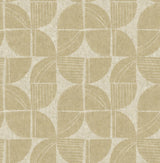 Baxter Honey Semicircle Mosaic Wallpaper with Modern Geometric Pattern - A-Street Prints 4141-27114