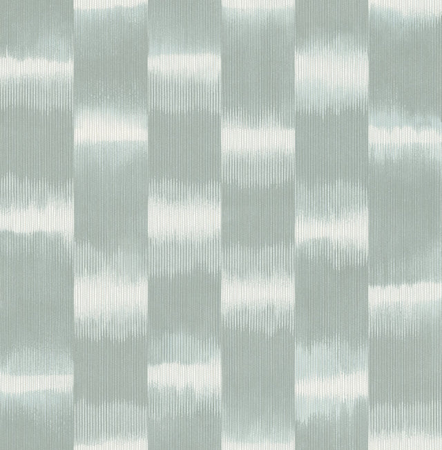 Baldwin Teal Shibori Stripe Wallpaper with Modern Graphic Stripe Pattern - A-Street Prints 4141-27116