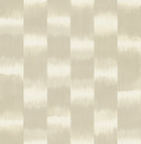Baldwin Champagne Shibori Stripe Wallpaper with Modern Stripes Pattern, Textured Metallic Raised Ink - Brewster 4141-27118