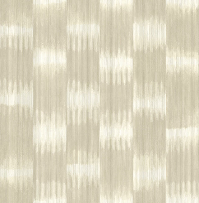 Baldwin Champagne Shibori Stripe Wallpaper with Modern Stripes Pattern, Textured Metallic Raised Ink - Brewster 4141-27118