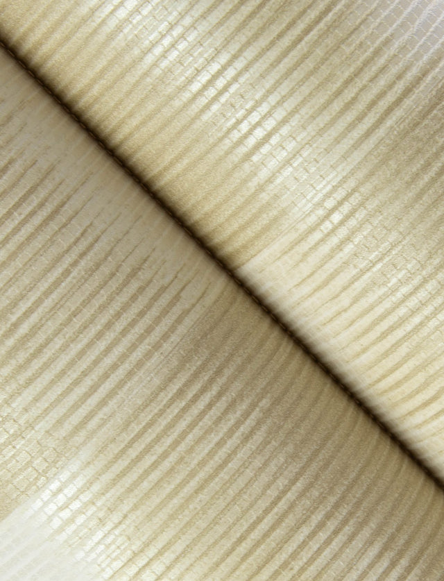 Baldwin Champagne Shibori Stripe Wallpaper with Modern Stripes Pattern, Textured Metallic Raised Ink - Brewster 4141-27118