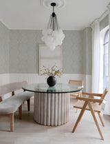 Salma Grey Medallion Wallpaper with Raised Ink Textured Medallions - A-Street Prints 4141-27121