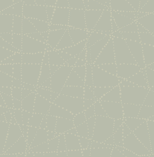 Alcott Sage Dotted Wallpaper with Metallic Geometric Dot Motif - A-Street Prints 4141-27124