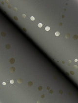 Alcott Charcoal Dotted Wallpaper with Metallic Geometric Dot Pattern - Brewster 4141-27126