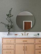Alcott Charcoal Dotted Wallpaper with Metallic Geometric Dot Pattern - Brewster 4141-27126