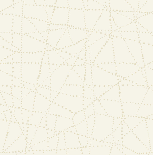 Alcott Cream Dotted Wallpaper with Metallic Geometric Dot Motif - A-Street Prints 4141-27127