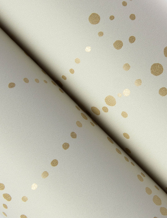 Alcott Cream Dotted Wallpaper with Metallic Geometric Dot Motif - A-Street Prints 4141-27127