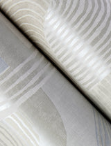 Hollace Sky Blue Geometric Wallpaper with Metallic Accents - A-Street Prints 4141-27131