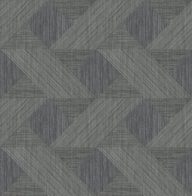 Presley Black Tessellation Wallpaper with Masculine Geometric Graphics - A-Street Prints 4141-27133