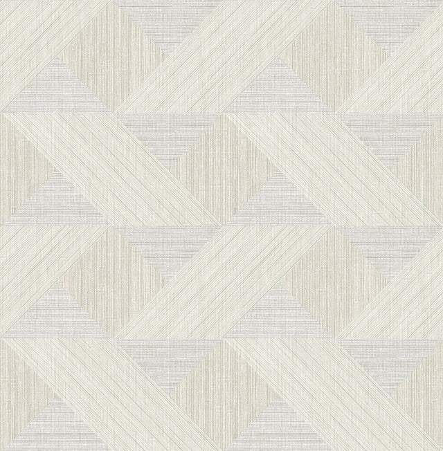 Presley Grey Tessellation Wallpaper with Textured Geometric Pattern - A-Street Prints 4141-27135