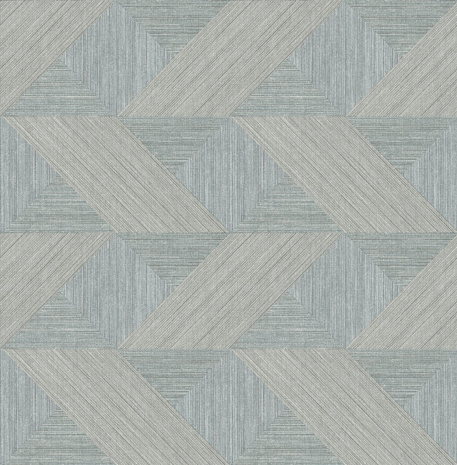 Presley Slate Tessellation Wallpaper with Masculine Geometric Pattern - Brewster 4141-27136