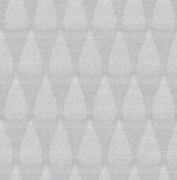 Mirko Stone Ogee Wallpaper with Textured Teardrop Stripe Motif - A-Street Prints 4141-27143