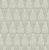 Mirko Sage Ogee Wallpaper with Modern Textured Teardrop Motif - A-Street Prints 4141-27146