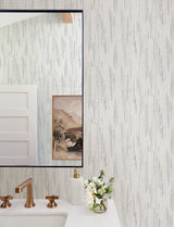 Baris Charcoal Stipple Stripe Wallpaper with Modern Abstract Raised Ink Texture - A-Street Prints 4141-27151