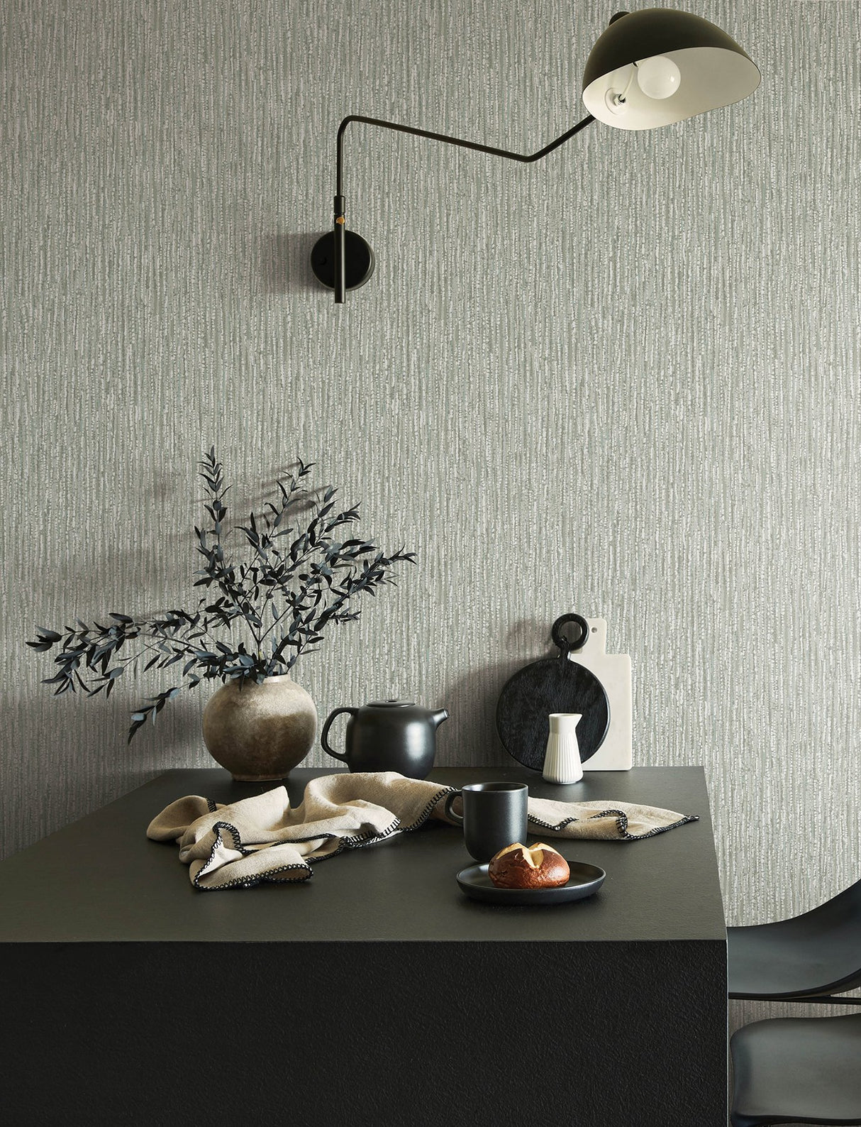 Corliss Moss Beaded Strands Wallpaper with Modern Abstract Pattern - A-Street Prints 4141-27153