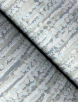 Corliss Grey Beaded Strands Wallpaper with Abstract Beaded Strands Motif - Brewster 4141-27154