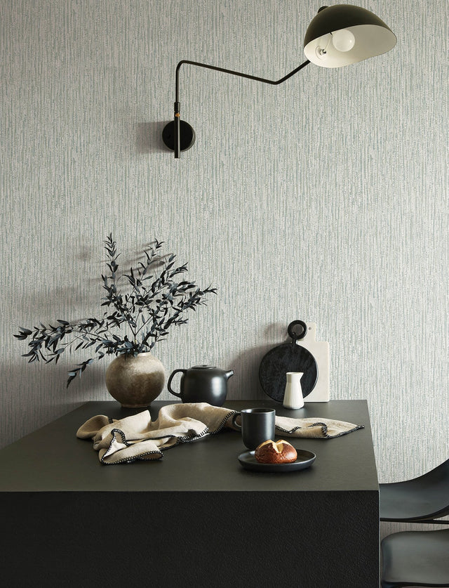 Corliss Light Grey Beaded Strands Wallpaper with Modern Abstract Pattern - A-Street Prints 4141-27155