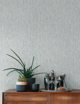 Corliss Light Blue Beaded Strands Wallpaper with Abstract Modern Pattern - A-Street Prints 4141-27156