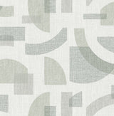 Fulton Sea Green Shapes Wallpaper with Abstract Modern Geometric Pattern - A-Street Prints 4141-27158