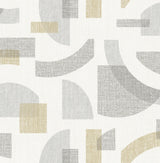 Fulton Gold Shapes Wallpaper with Modern Geometric Pattern - A-Street Prints 4141-27159