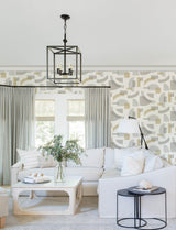 Fulton Gold Shapes Wallpaper with Modern Geometric Pattern - A-Street Prints 4141-27159