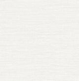 Sheehan Pearl Faux Grasscloth Wallpaper with Modern Textured Metallic Finish - Brewster 4141-27163