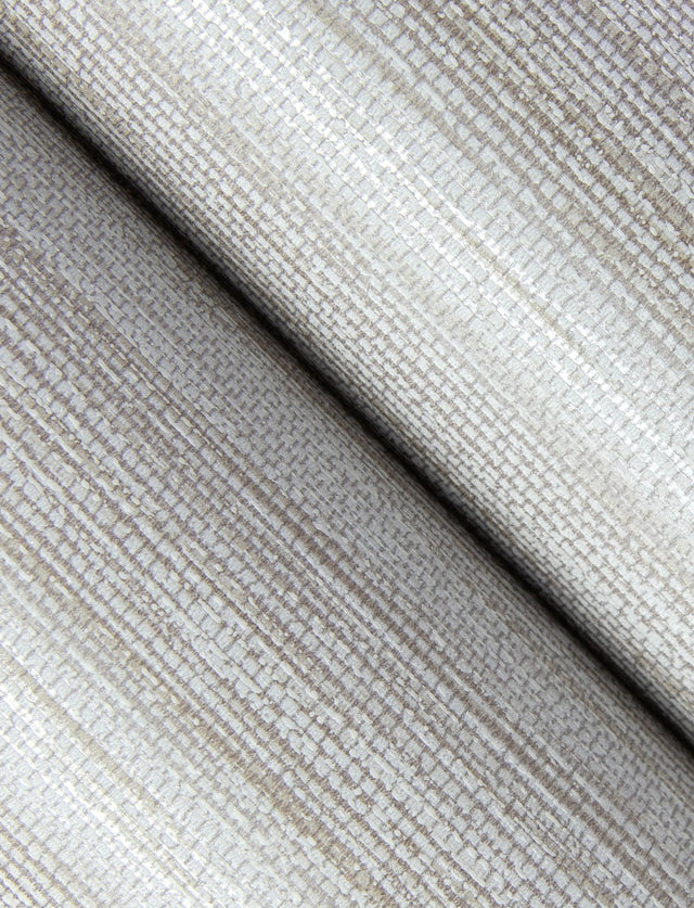 Sheehan Neutral Faux Grasscloth Wallpaper with Modern Graphic Texture - Brewster 4141-27164
