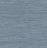 Sheehan Denim Faux Grasscloth Wallpaper with Metallic Textured Finish - A-Street Prints 4141-27165