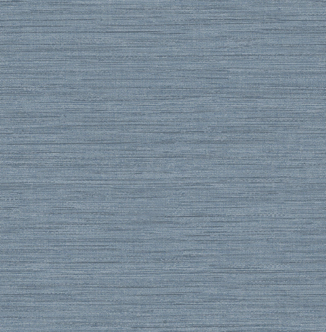 Sheehan Denim Faux Grasscloth Wallpaper with Metallic Textured Finish - A-Street Prints 4141-27165