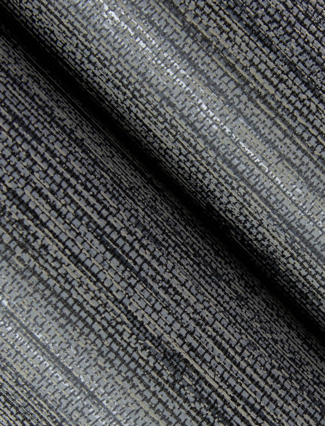 Sheehan Black Faux Grasscloth Wallpaper with Modern Faux Grasscloth Texture - A-Street Prints 4141-27166